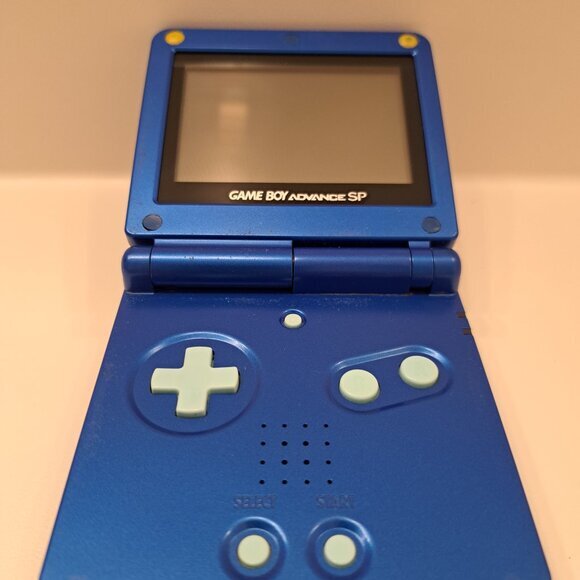 Rare Blue Gameboy Advance SP 100% GENUINE Rockman (Japanese Megaman) #3 - Picture 2 of 7